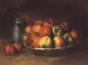 Gustave Courbet Still life with Apples and a Pomegranate oil on canvas